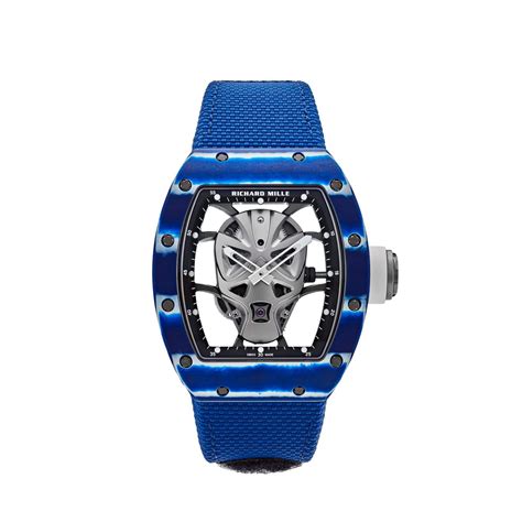 richard mille blue mask|richard mille tourbillon skull.